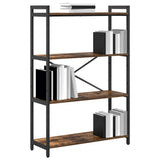 Vidaxl boekenkast 80 x 30 x 120 cm bewerkt hout gerookt eiken