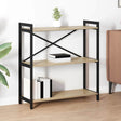 Vidaxl boekenkast 80 x 30 x 85 cm bewerkt hout sonoma eiken