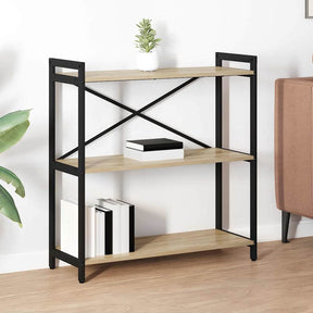 Vidaxl boekenkast 80 x 30 x 85 cm bewerkt hout sonoma eiken