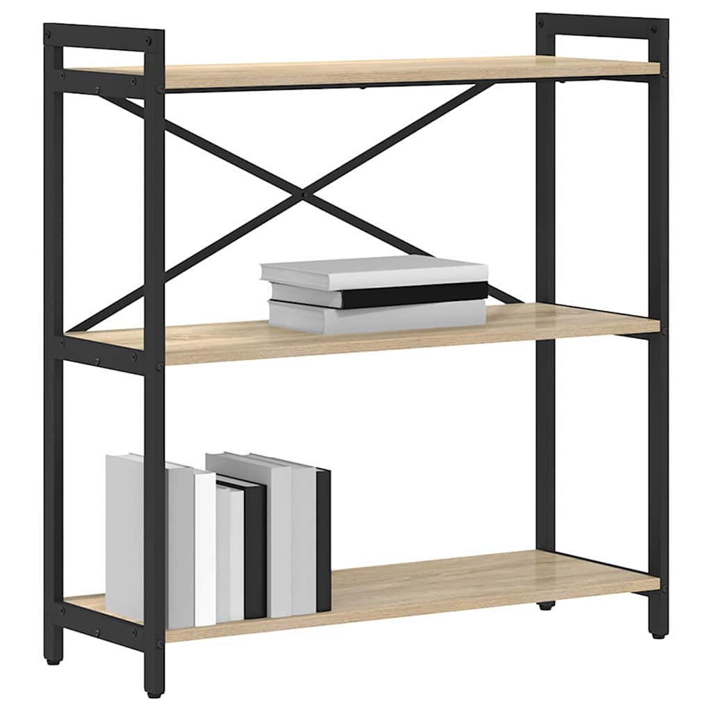 Vidaxl boekenkast 80 x 30 x 85 cm bewerkt hout sonoma eiken