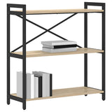 Vidaxl boekenkast 80 x 30 x 85 cm bewerkt hout sonoma eiken