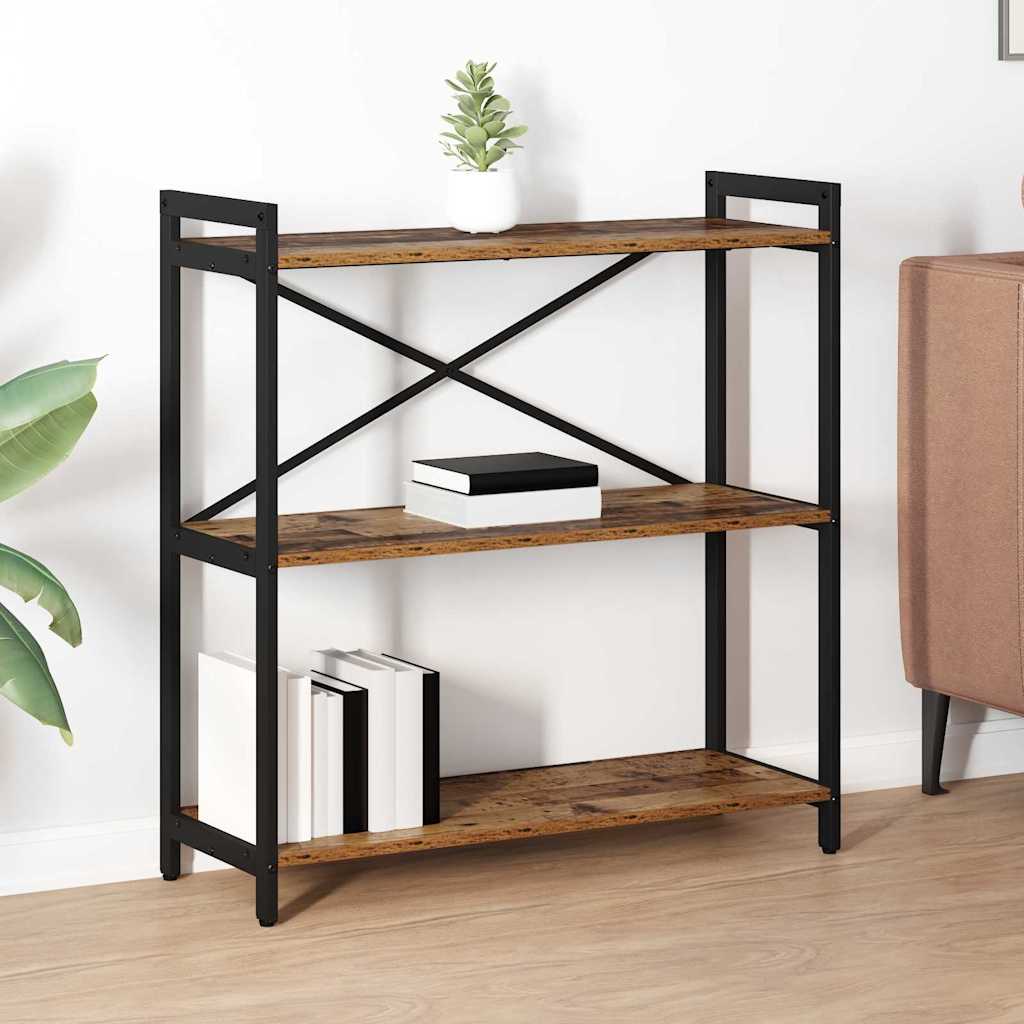Vidaxl boekenkast 80 x 30 x 85 cm bewerkt hout oud hout