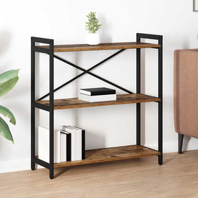 Vidaxl boekenkast 80 x 30 x 85 cm bewerkt hout oud hout