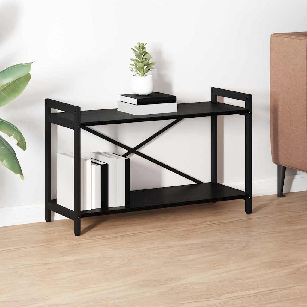 Vidaxl boekenkast 80 x 30 x 50 cm bewerkt hout zwart eiken