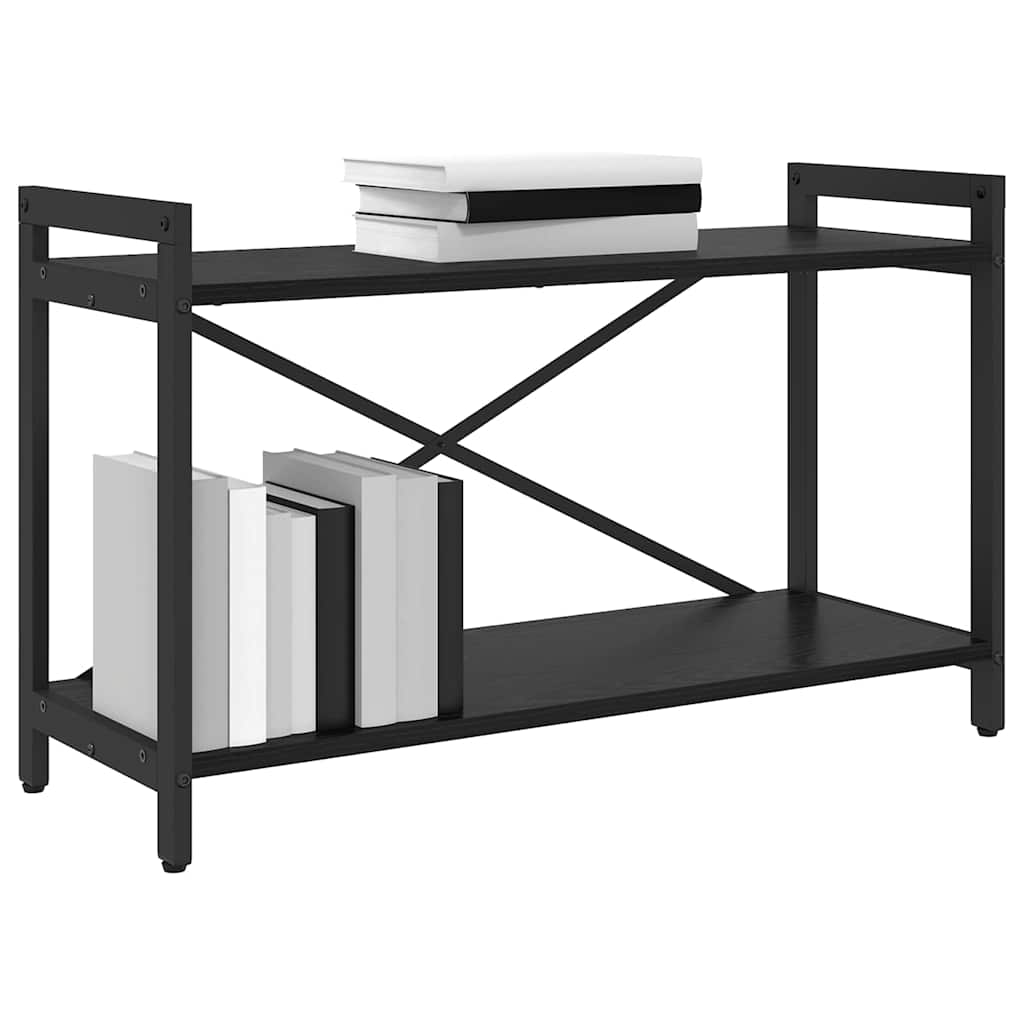 Vidaxl boekenkast 80 x 30 x 50 cm bewerkt hout zwart eiken
