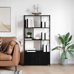 Vidaxl boekenkast 80 x 30 x 155,5 cm bewerkt hout zwart eiken