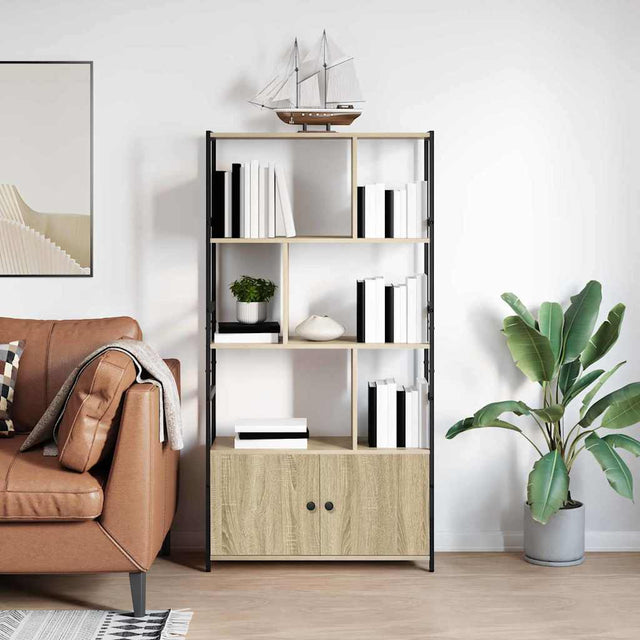 Vidaxl boekenkast 80 x 30 x 155,5 cm bewerkt hout sonoma eiken