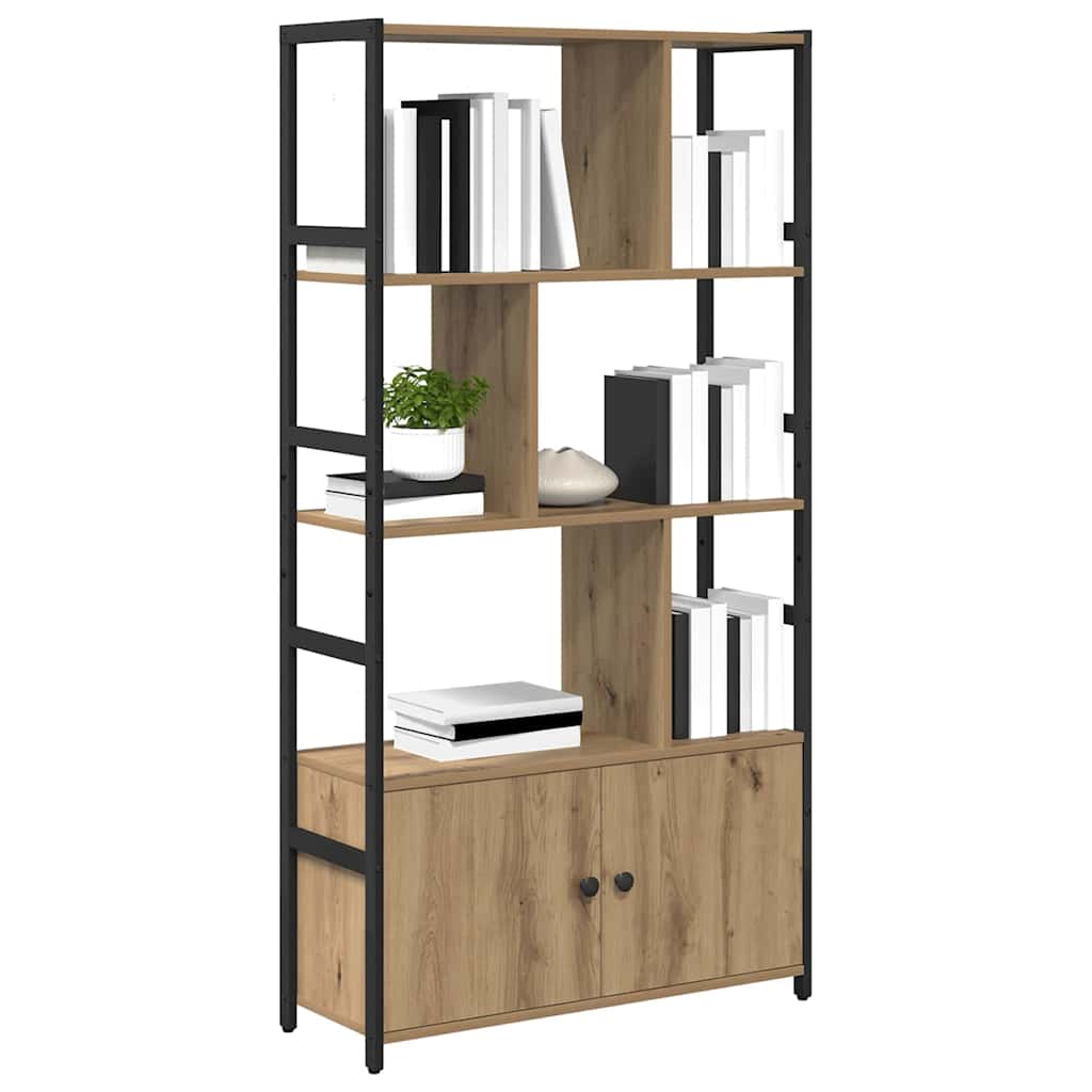 Vidaxl boekenkast 80 x 30 x 155,5 cm bewerkt hout artisan eiken