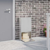 Vidaxl pakket inwerp box zilver 44 x 22 x 82 cm roestvrij staal