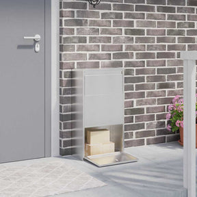 Vidaxl pakket inwerp box zilver 44 x 22 x 82 cm roestvrij staal