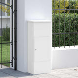 Vidaxl pakket inwerp box met opslag wit 44,5 x 29 x 110,5 cm staal