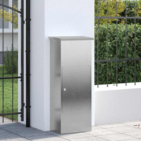 Vidaxl pakket inwerp box zilver 44,5 x 29 x 110,5 cm roestvrij staal