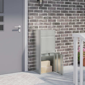 Vidaxl pakket inwerp box zilver 41 x 38 x 103 cm gegalvaniseerd staal