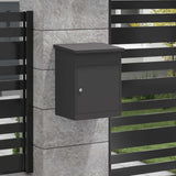 Vidaxl pakket inwerp box met opslag zwart 47,5 x 38 x 59 cm staal