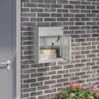 Vidaxl pakket inwerp box zwart 47,5 x 38 x 59 cm gegalvaniseerd staal