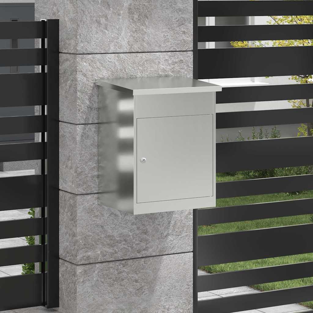 Vidaxl pakket inwerp box zwart 47,5 x 38 x 59 cm gegalvaniseerd staal