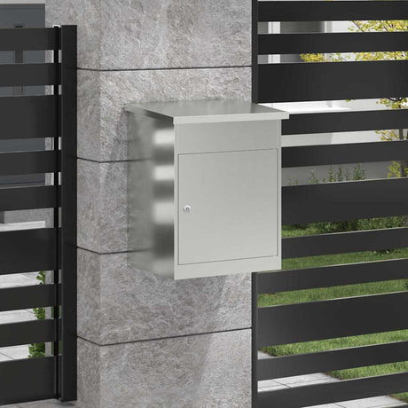 Vidaxl pakket inwerp box zwart 47,5 x 38 x 59 cm gegalvaniseerd staal