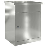 Vidaxl pakket inwerp box zwart 47,5 x 38 x 59 cm gegalvaniseerd staal