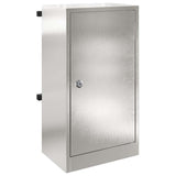 Vidaxl brievenbus met opslag zilver 30 x 20 x 55 cm roestvrij staal