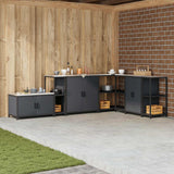 Vidaxl keukenplankeenheid hattem antracietkleurig 30 x 50 x 92 cm