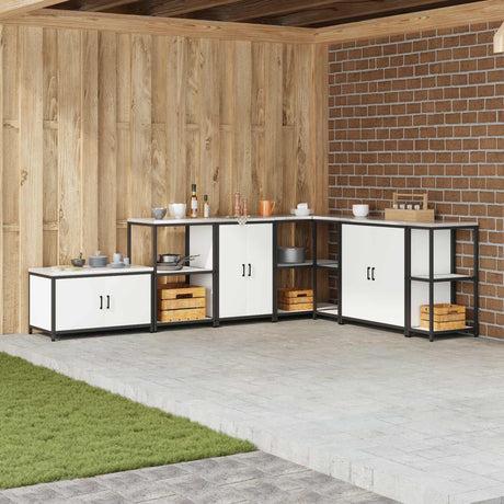 Vidaxl keukenopslag kast hattem wit 60 x 50 x 92 cm staal