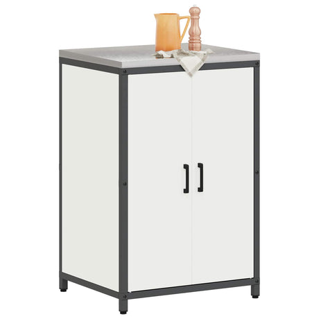 Vidaxl keukenopslag kast hattem wit 60 x 50 x 92 cm staal