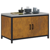 Vidaxl keukenopslag kast hattem roestig 90 x 50 x 53 cm staal