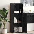 Vidaxl boekenkast 3-laags 40 x 30 x 114 cm bewerkt hout zwart eiken
