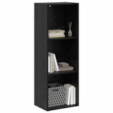Vidaxl boekenkast 3-laags 40 x 30 x 114 cm bewerkt hout zwart eiken