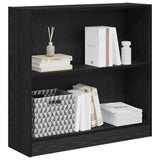Vidaxl boekenkast 80 x 24 x 76 cm bewerkt hout zwart eiken