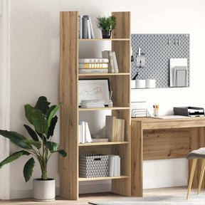 Vidaxl boekenkast 5-laags 60 x 35 x 180 cm bewerkt hout artisan eiken