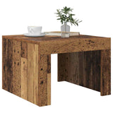 Vidaxl salontafel oudhout 50 x 50 x 35 cm bewerkt hout