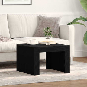 Vidaxl salontafel zwart eiken 50 x 50 x 35 cm bewerkt hout