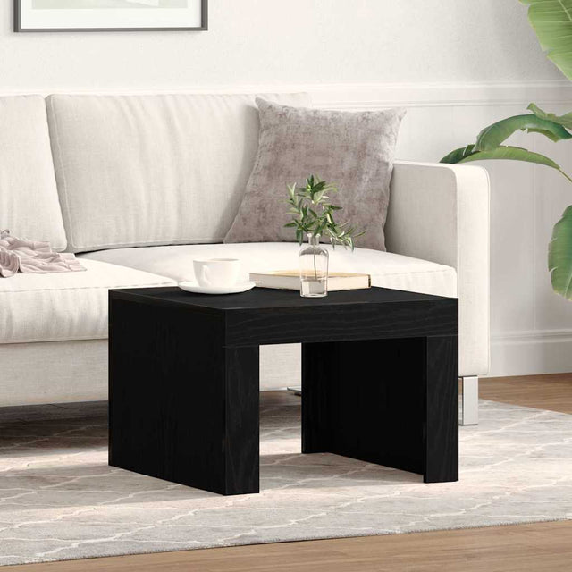 Vidaxl salontafel zwart eiken 50 x 50 x 35 cm bewerkt hout