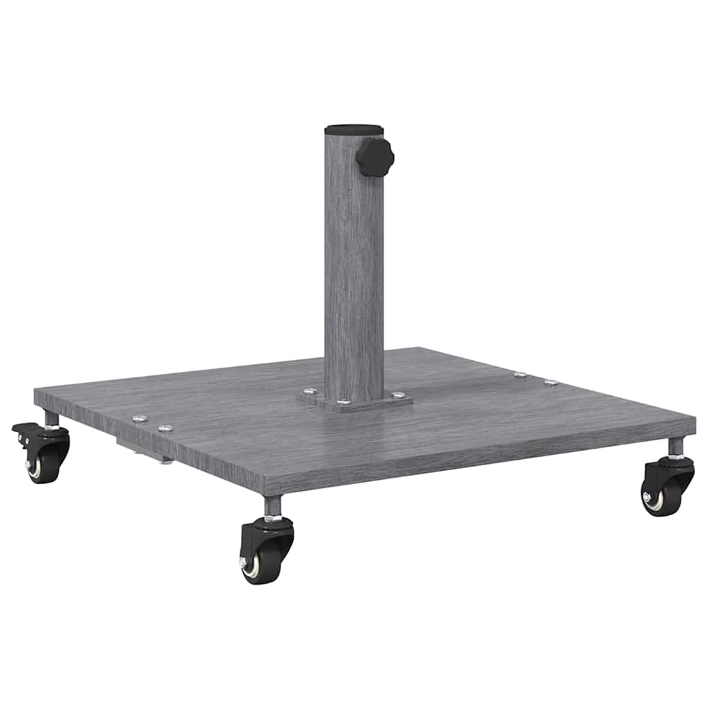 Vidaxl parasolvoet donkergrijze houtlook 45 x 45 x 31,5 cm