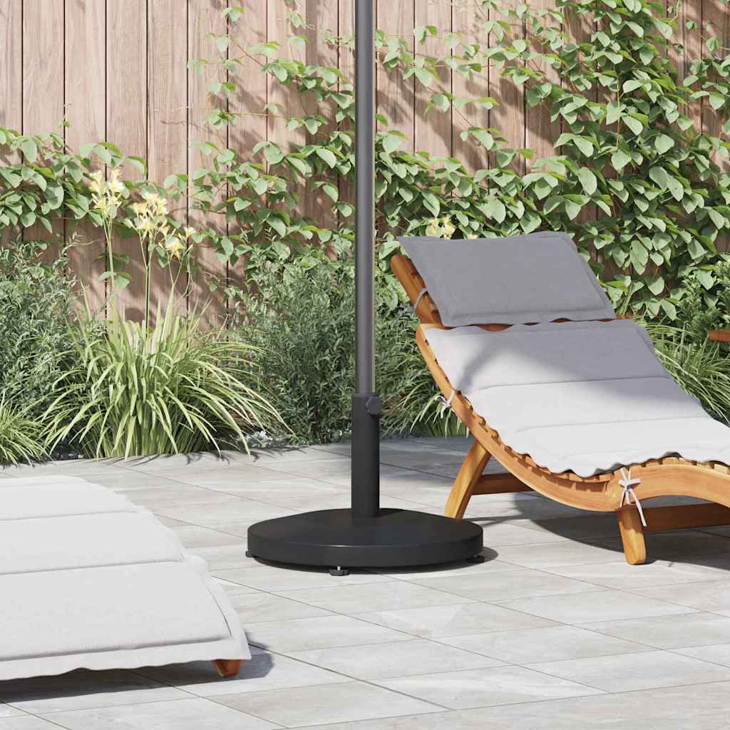 Vidaxl parasolvoet 24.6 kg zwart rond
