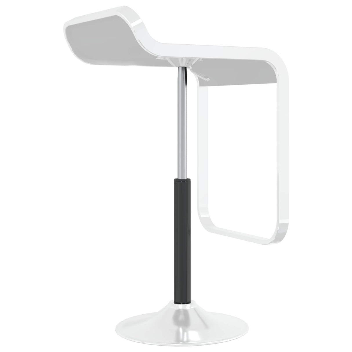 Vidaxl kantoorstoel gascilinder zwart 505-720 mm ijzer