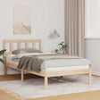 Vidaxl bedframe met hoofdeinde bruin 90 x 190 cm massief grenenhout