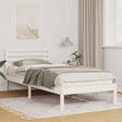 Vidaxl bedframe met hoofdeinde wit 100 x 220 cm massief grenenhout