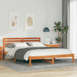 Vidaxl bedframe wasbruin 160 x 220 cm massief grenenhout