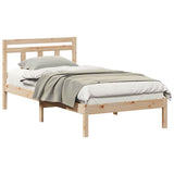 Vidaxl bedframe bruin 90 x 190 cm massief grenenhout