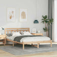 Vidaxl bedframe bruin 135 x 190 cm massief grenenhout