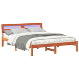 Vidaxl bedframe wasbruin 140 x 200 cm massief grenenhout