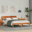 Vidaxl bedframe wasbruin 135 x 190 cm massief grenenhout