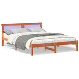 Vidaxl bedframe wasbruin 140 x 200 cm massief grenenhout
