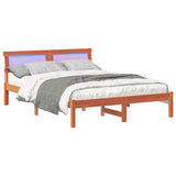 Vidaxl bedframe wasbruin 120 x 190 cm massief grenenhout