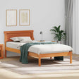Vidaxl bedframe wasbruin 100 x 200 cm massief grenenhout