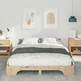 Vidaxl bedframe bruin 140 x 220 cm massief grenenhout