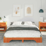 Vidaxl bedframe bruin 140 x 220 cm massief grenenhout