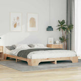 Vidaxl bedframe bruin 160 x 220 cm massief grenenhout